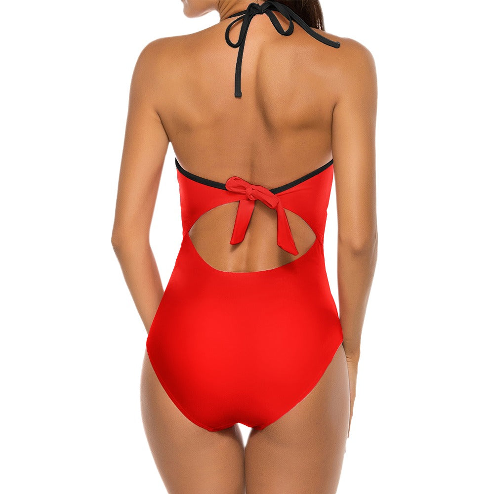 Gloria Lace Design One Piece Swimsuit
